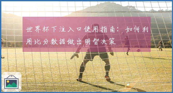 世界杯下注入口使用指南：如何利用比分数据做出明智决策